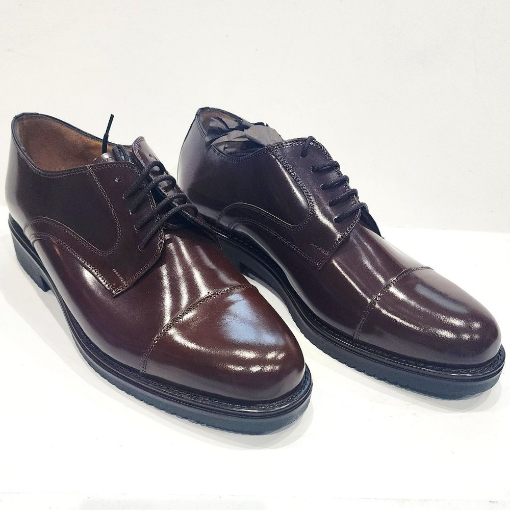 NEW Caporicci Men's Dress Shoes MADE IN ITALY Abrasivato Marrone, size 9